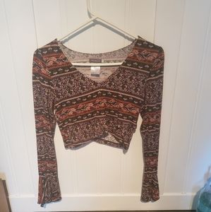 Long sleeve boho style shirt